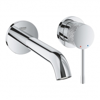 Maišytuvas praustuvui iš sienos Grohe Essence crafted 183mm ilgio chromo spalva 